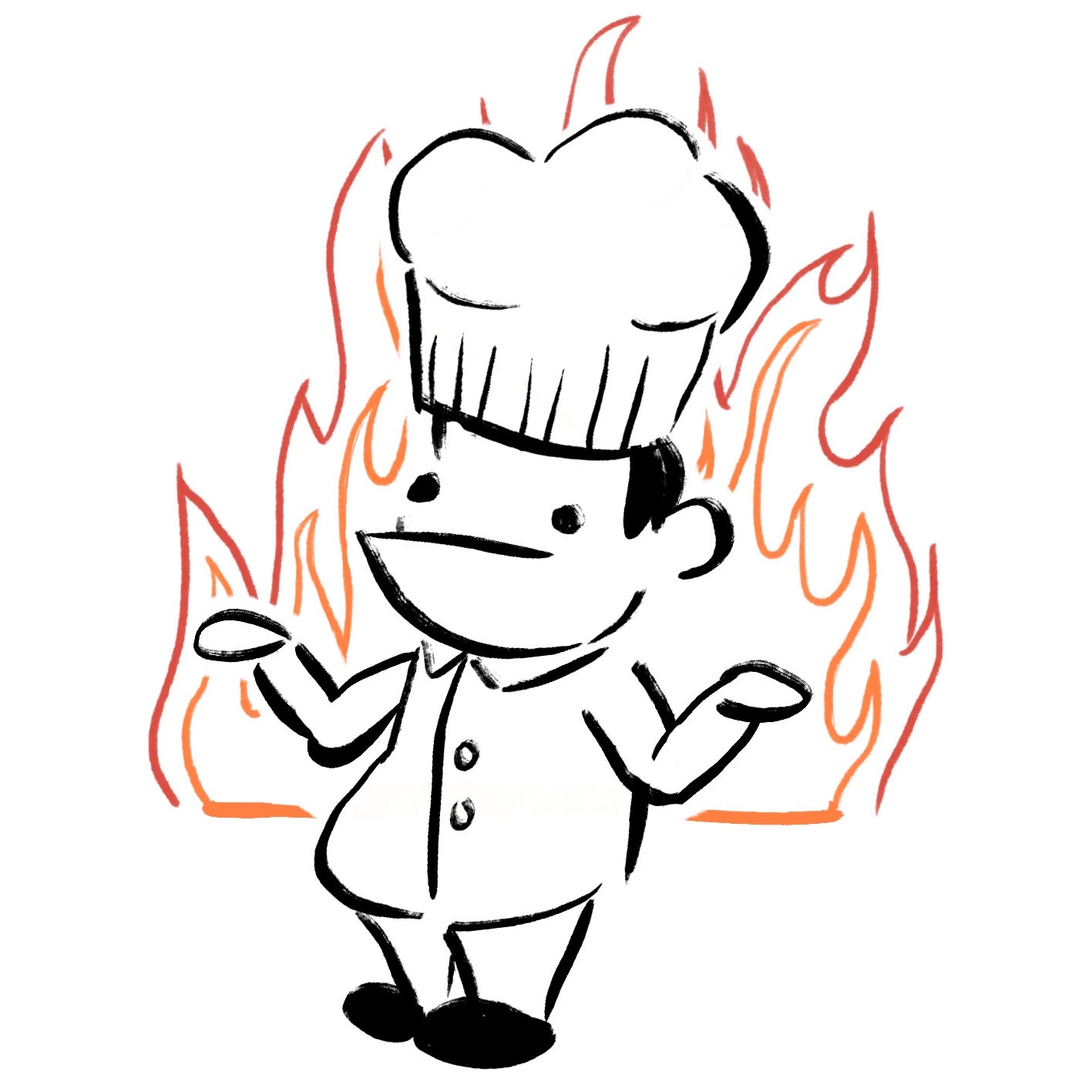 Random profile picture, an illustrated chef